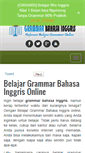 Mobile Screenshot of grammarbahasainggris.net